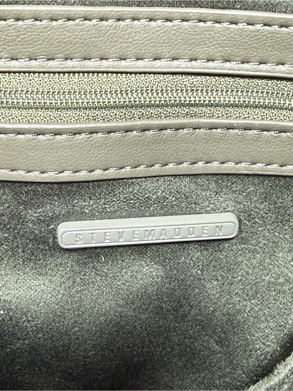 Steve Madden Bnotable Quilted Crossbody Bag - Olive Green NWOT - Picture 6 of 7
